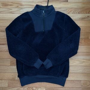 Sweaty Betty navy fleece pullover navy XS